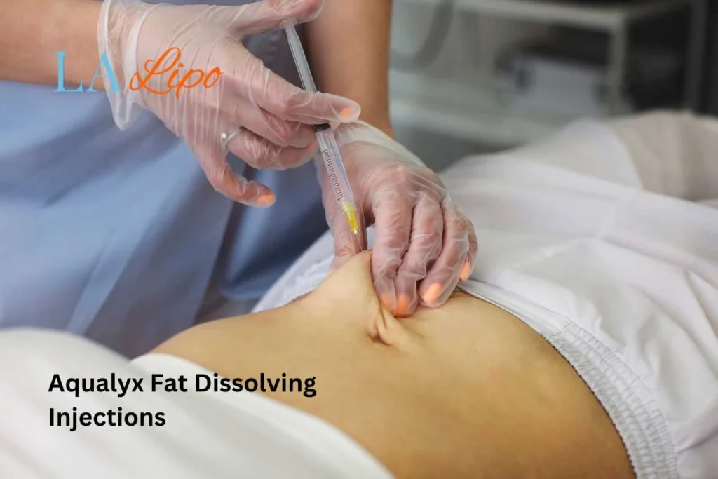 woman having fat dissolving injections Staffordshire in the stomach