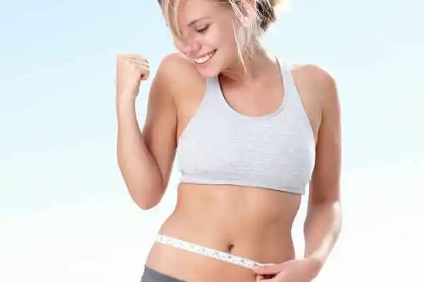 woman happy after fat reduction treatment Staffordshire