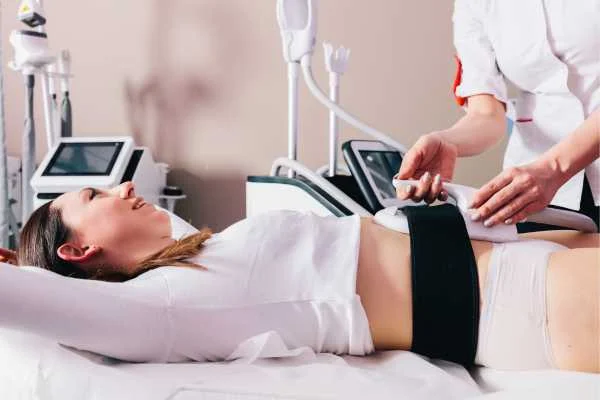 woman having body sculpting to help improve her body image and her mental health Staffordshire
