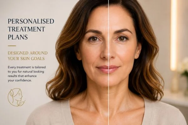Before and after results of Collagen Lift Therapy Staffordshire